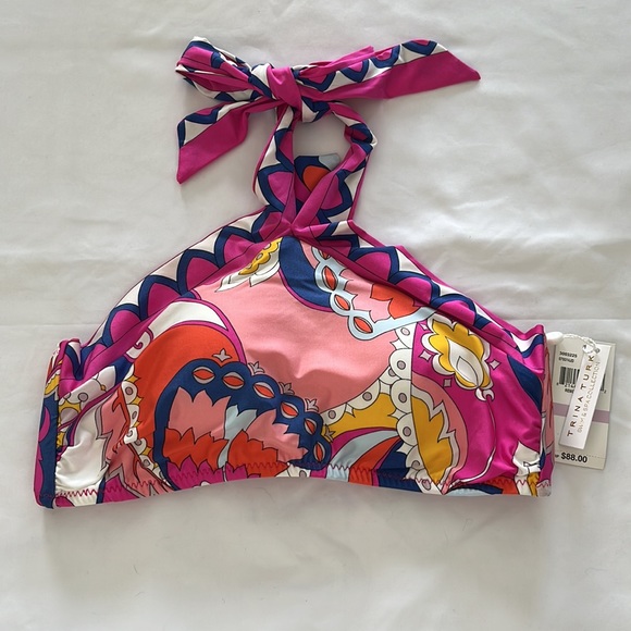 Trina Turk Sevilla High Neck Halter Bikini Top - Picture 6 of 13